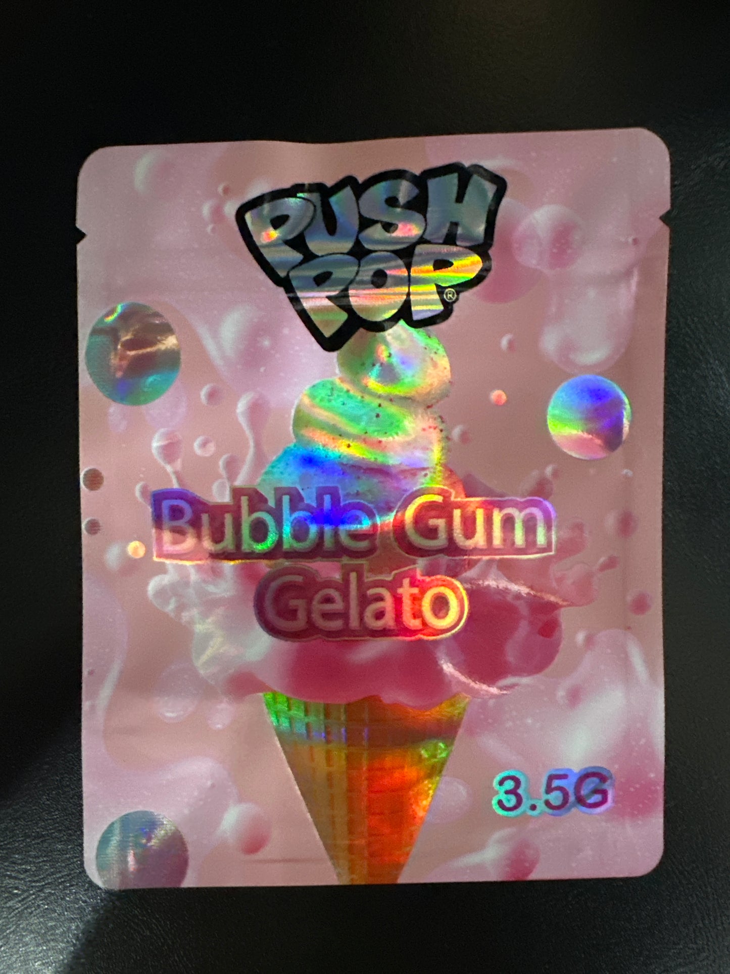 Push pop bubble gum gelato
